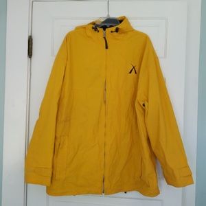 Hooded rain coat